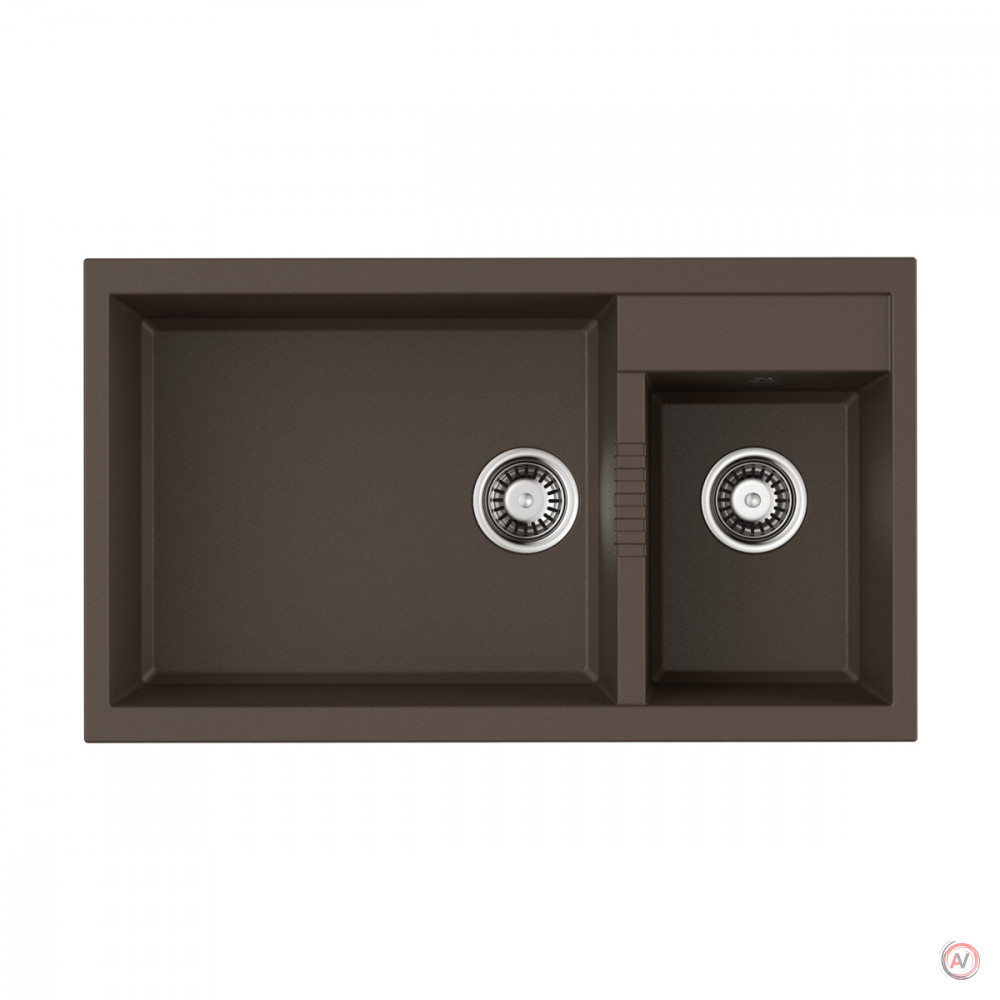 Omoikiri Tedori 86-2-LB-DC Tetogranit/темный шоколад